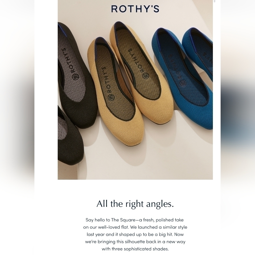 Rothy's The Square Flats Chai